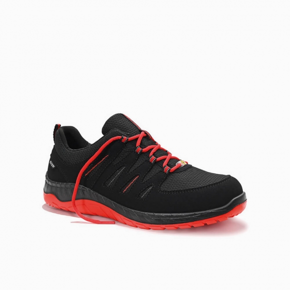 ELTEN HERREN Sicherheitshalbschuh MADDOX black-red Low ESD S3S