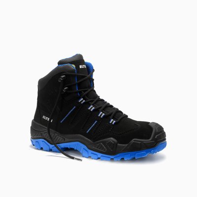 ELTEN HERREN Sicherheitsschnürstiefel QUENTIN black-blue Mid ESD S3S