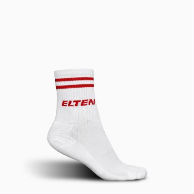 ELTEN Freizeitsocke Casual Socks white-red ELTEN Freizeitsocke Casual Socks white-red