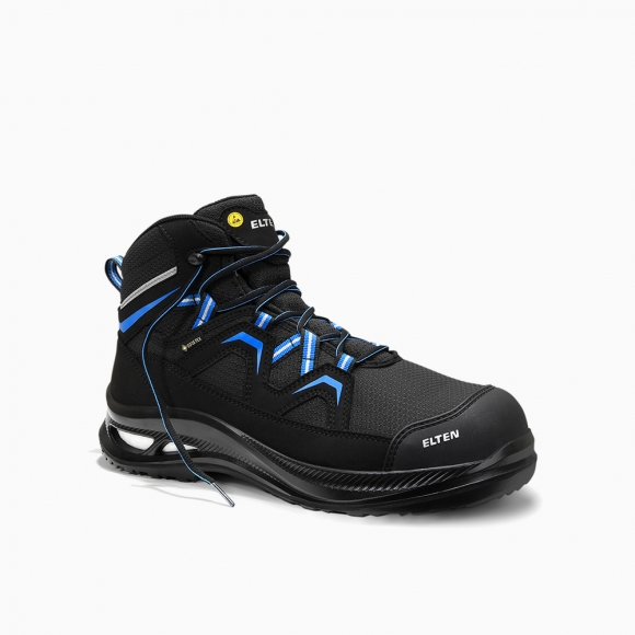 ELTEN HERREN Sicherheitsstiefel FRY XXG Pro GTX black-blue Mid ESD S3 HI CI