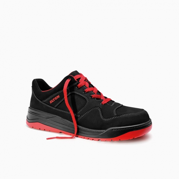ELTEN HERREN Sicherheitshalbschuh MAVERICK black-red Low ESD S3S