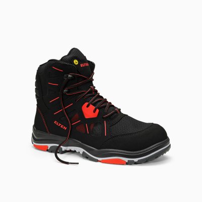 ELTEN HERREN Sicherheitsschnürstiefel ANTHONY red Mid ESD S1 Typ 2