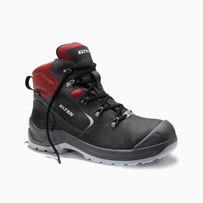 ELTEN DAMEN Damen-Sicherheitsschnürstiefel LENA GTX black-red Mid ESD S3 CI