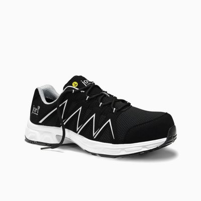 DAMEN JORI Sicherheitshalbschuh jo_SPEEDY black-silver Low ESD S1PS