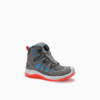 ELTEN Stiefel MADDOX Kids BOA® grey-red Mid