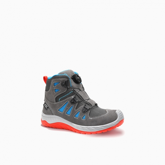 ELTEN Stiefel MADDOX Kids BOA® grey-red Mid