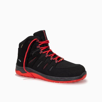 ELTEN HERREN Sicherheitsstiefel MADDOX GTX W black-red Mid ESD S3S CI