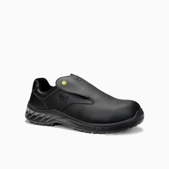 DAMEN JORI Sicherheitshalbschuh jo_CLEAN Slipper black Low ESD S3S