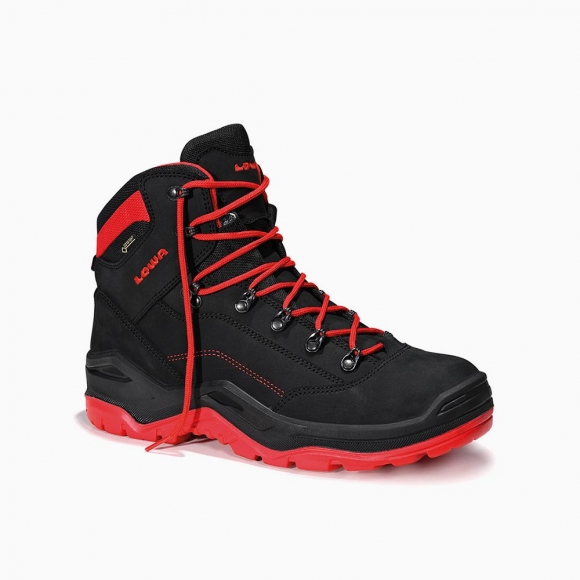 HERREN LOWA Sicherheitsschnürstiefel RENEGADE Work GTX red Mid S3S CI