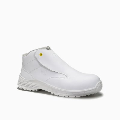 DAMEN JORI Sicherheitsstiefel jo_CLEAN Slipper white Mid ESD S3S