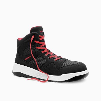 ELTEN HERREN Sicherheitsschnürstiefel LAKERS black Mid ESD S1PS