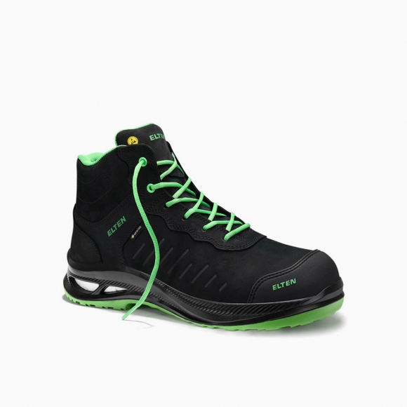 ELTEN HERREN Sicherheitsstiefel STEWART XXG Pro GTX black-green Mid ESD S3S HI CI