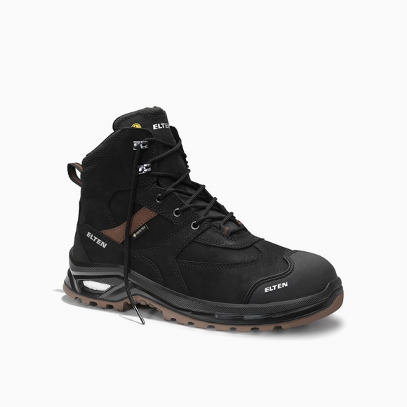 ELTEN HERREN Sicherheitsschnürstiefel ROBSON XXP Pro GTX black-brown Mid ESD S3S HI CI