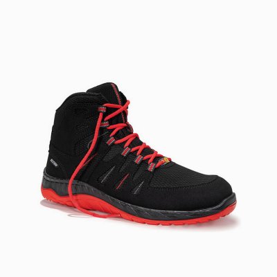 ELTEN HERREN Sicherheitsschnürstiefel MADDOX black-red Mid ESD S3S