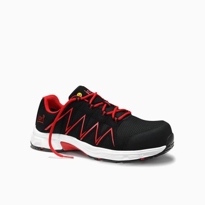 HERREN JORI Sicherheitshalbschuh jo_SPEEDY black-red Low ESD S1PS