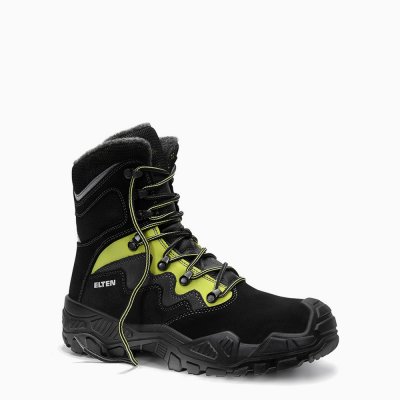 ELTEN HERREN Sicherheitsschnürstiefel (Form C) MICK black-green High ESD S3S CI