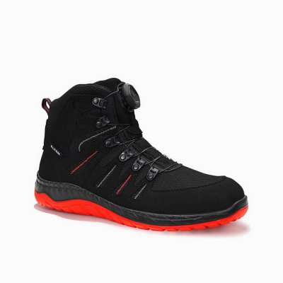 ELTEN DAMEN Sicherheitsstiefel MADDOX BOA® black-red Mid ESD S3S
