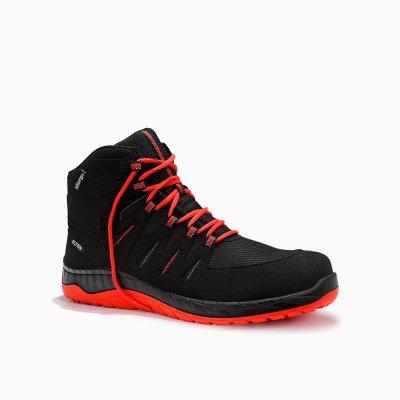 ELTEN HERREN Sicherheitsschnürstiefel MADDOX Compo black-red Mid ESD S3S