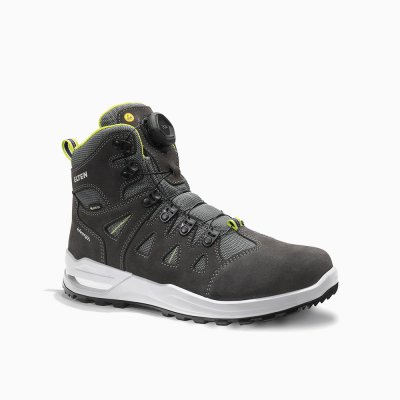 ELTEN HERREN Berufsstiefel RILEY XXF BOA® GTX grey-lime Mid ESD O2 WR CI