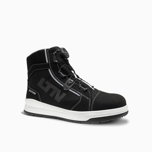 ELTEN HERREN Sicherheitsstiefel ISAAK XXST BOA® black-grey Mid ESD S3S