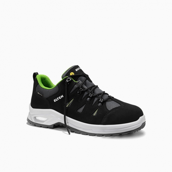ELTEN HERREN Sicherheitshalbschuh RIWEMO XXP GTX black-green Low ESD S2 WR CI