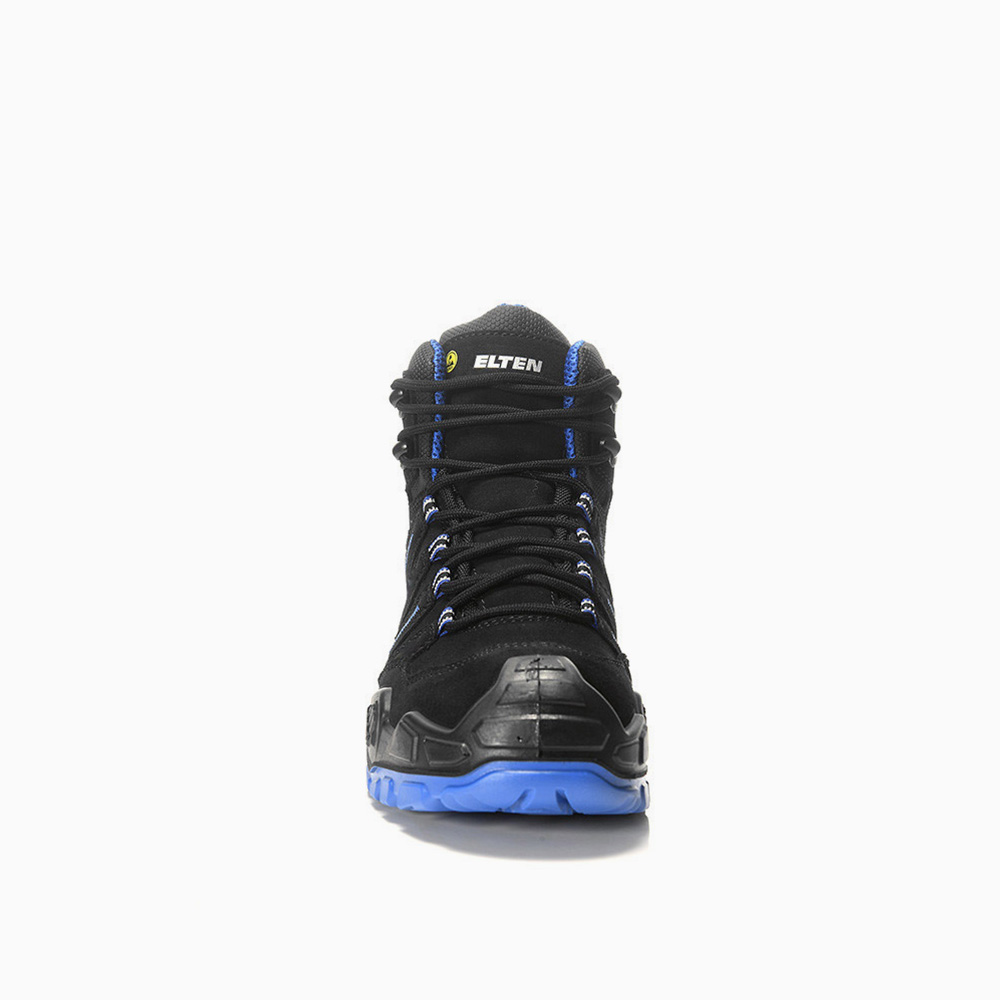 ELTEN HERREN Sicherheitsschnürstiefel QUENTIN black-blue Mid ESD S3S