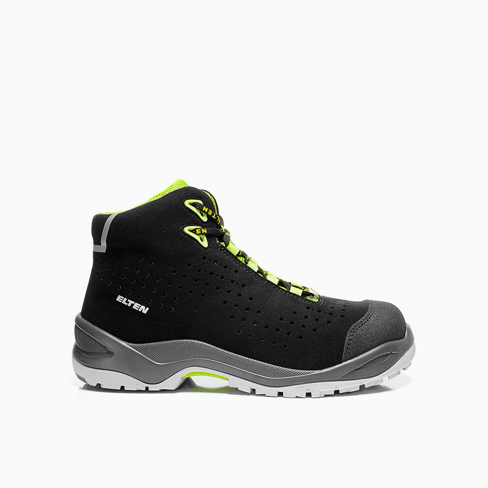 ELTEN DAMEN Sicherheitsschnürstiefel IMPULSE green Mid ESD S1PS
