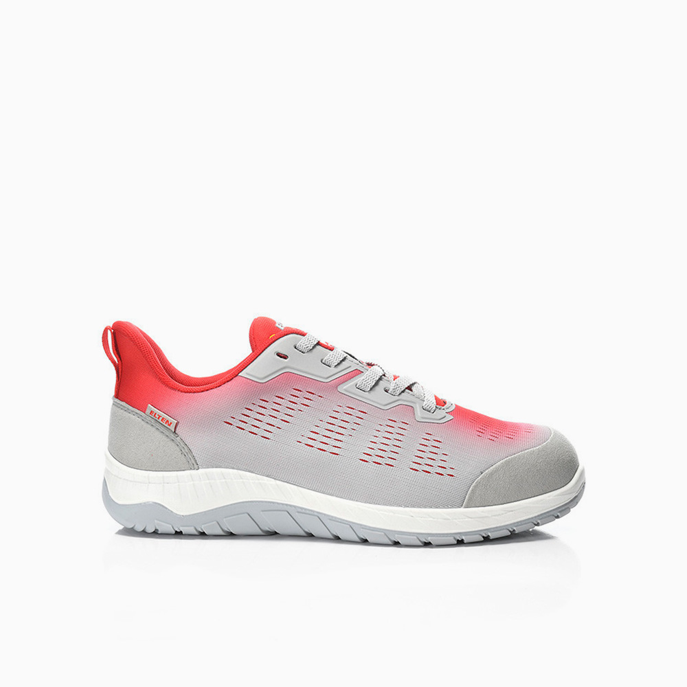 ELTEN HERREN Sicherheitshalbschuh LUAN grey-red Low ESD S1PS