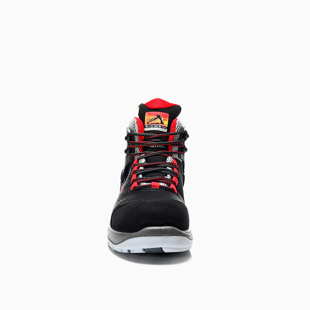 ELTEN HERREN Sicherheitsschnürstiefel ARTURO black-red Mid ESD S3S