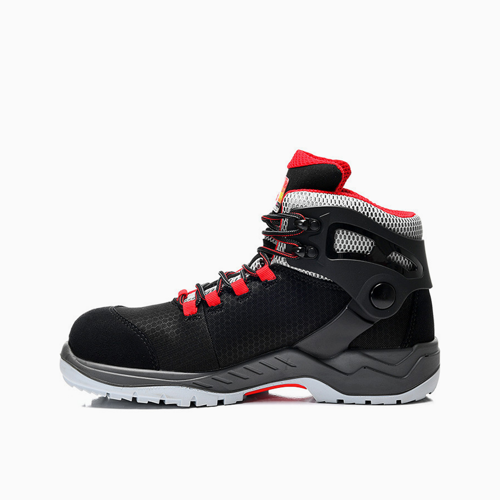 ELTEN HERREN Sicherheitsschnürstiefel ARTURO black-red Mid ESD S3S