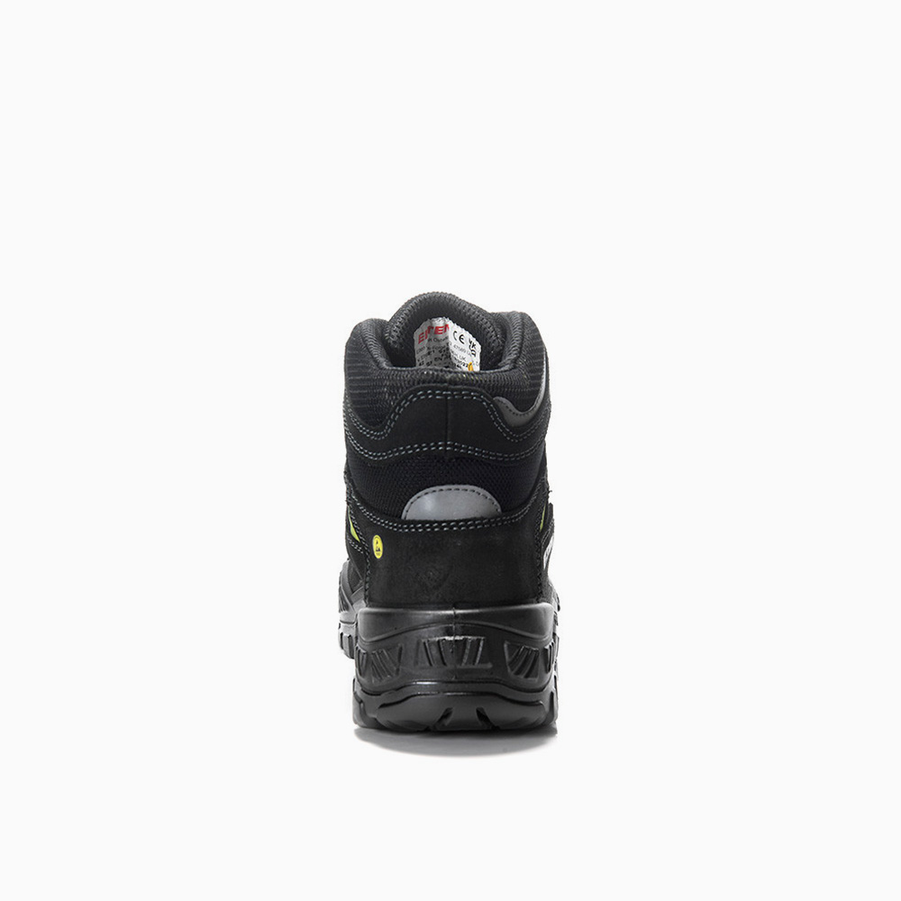 ELTEN HERREN Sicherheitsschnürstiefel MICK black-green Mid ESD S3S