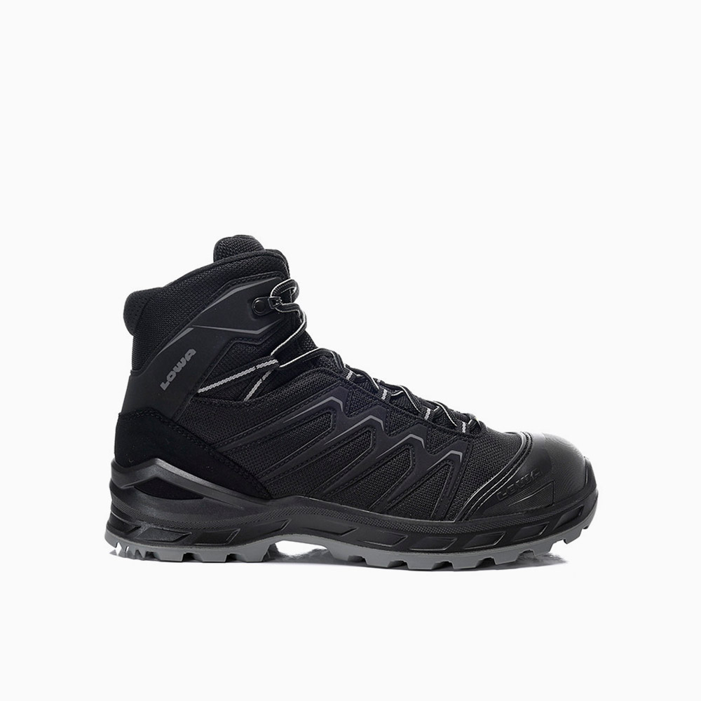 HERREN LOWA Sicherheitsstiefel LARROX Work GTX black-grey Mid S3 CI