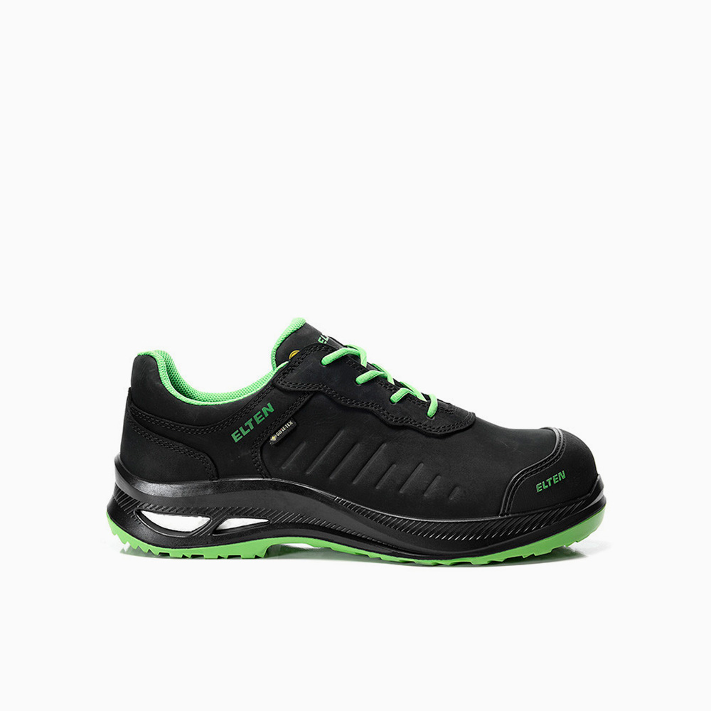 ELTEN HERREN Sicherheitshalbschuh STEWART XXG Pro GTX black-green Low ESD S3 HI CI