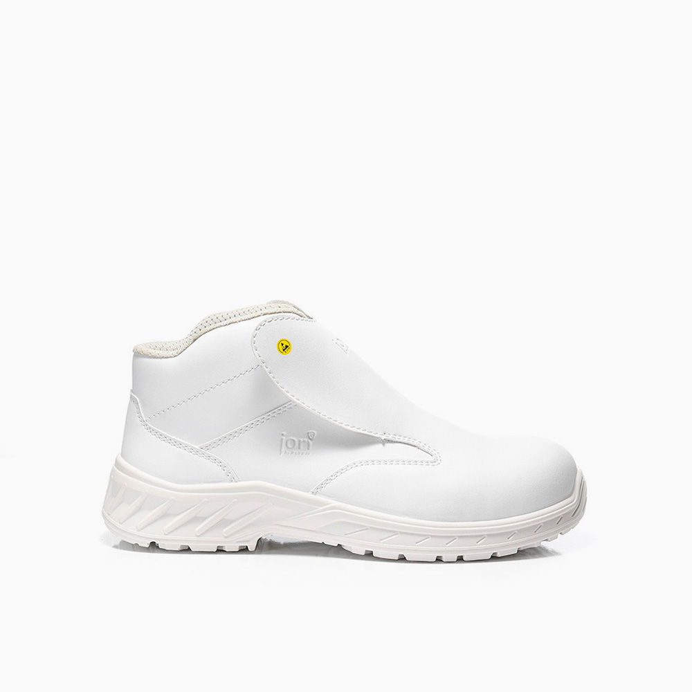DAMEN JORI Sicherheitsstiefel jo_CLEAN Slipper white Mid ESD S3S
