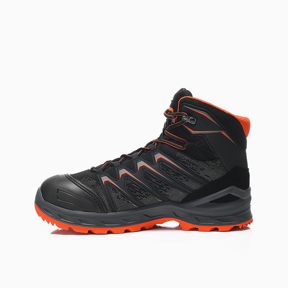 HERREN LOWA Sicherheitsschnürstiefel LARROX Work GTX black Mid S3 CI