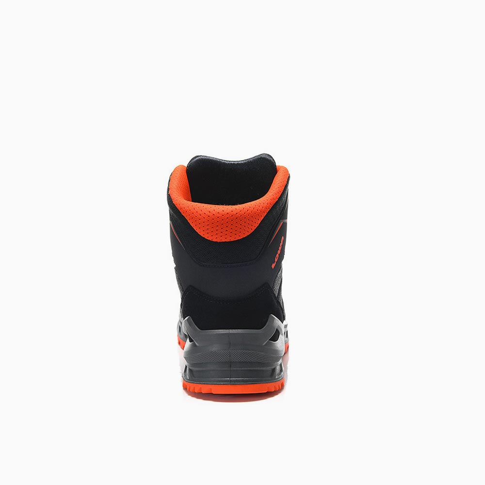 HERREN LOWA Sicherheitsschnürstiefel LARROX Work GTX black Mid S3 CI