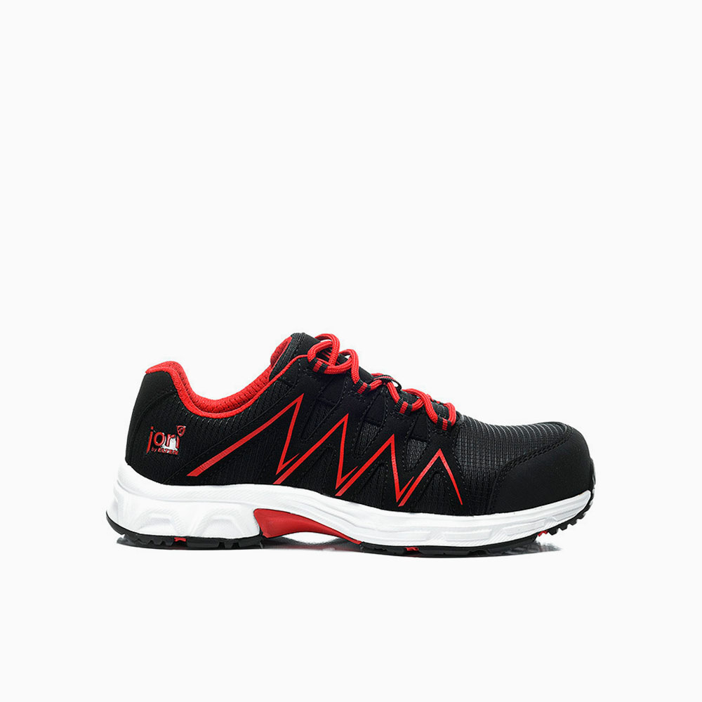 HERREN JORI Sicherheitshalbschuh jo_SPEEDY black-red Low ESD S1PS