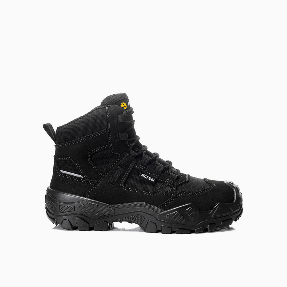 ELTEN HERREN Sicherheitsschnürstiefel MIKE black Mid ESD S3S