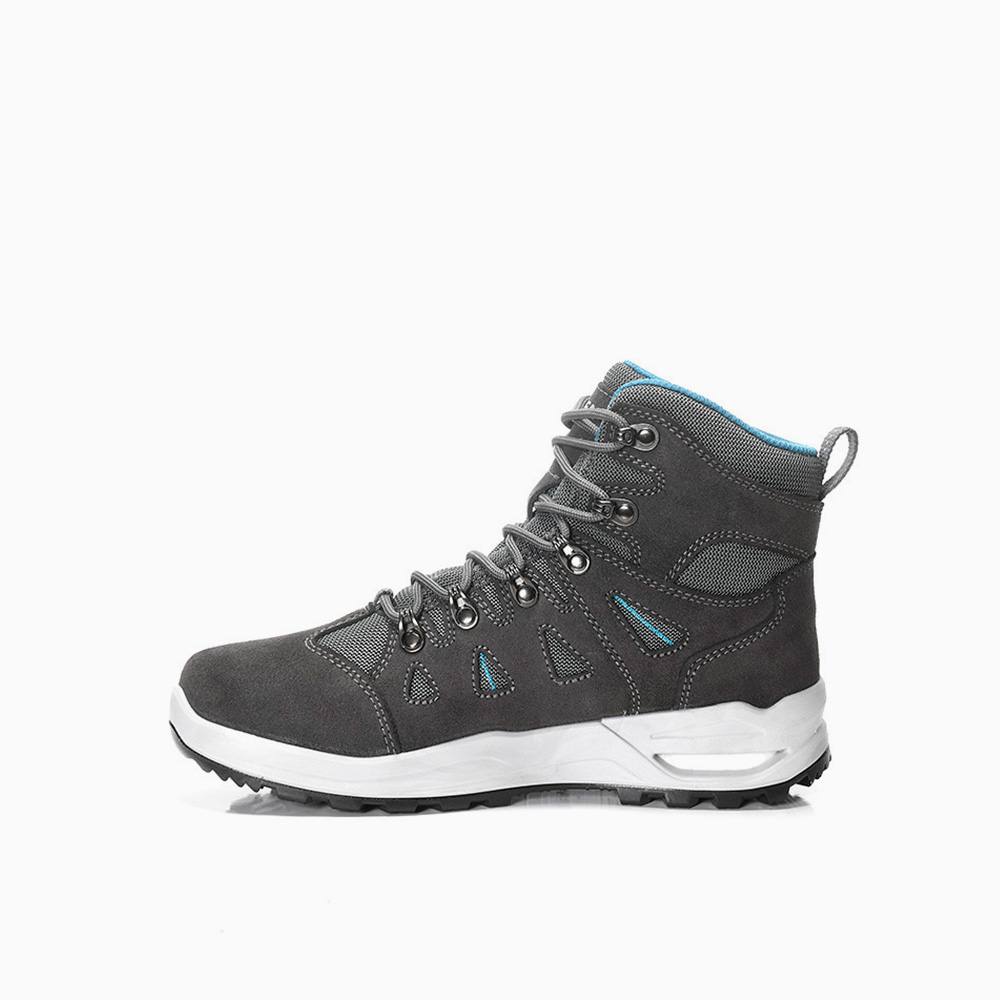 ELTEN DAMEN Berufsstiefel ENYA XXF GTX grey-turquoise Mid ESD O2 WR CI