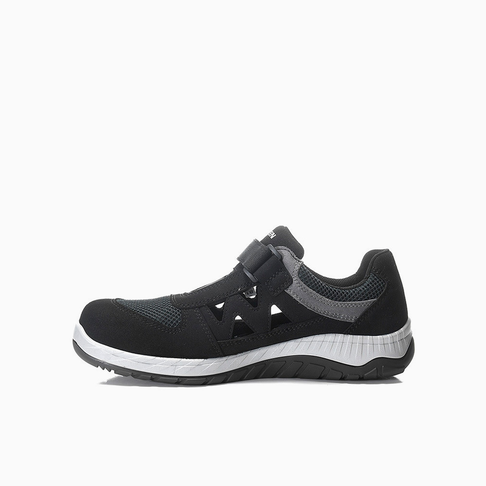 ELTEN HERREN Sicherheitssandale LONNY Compo black-grey Easy ESD S1PS