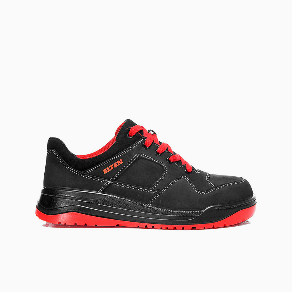 ELTEN HERREN Sicherheitshalbschuh MAVERICK black-red Low ESD S3S