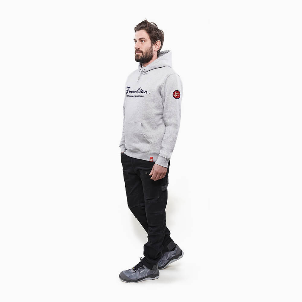 ELTEN HOODIE Retro grey melange