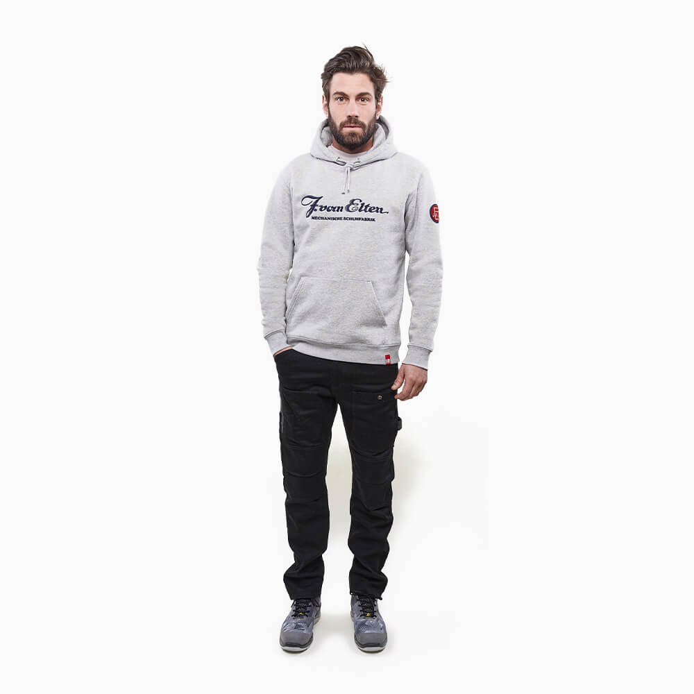 ELTEN HOODIE Retro grey melange