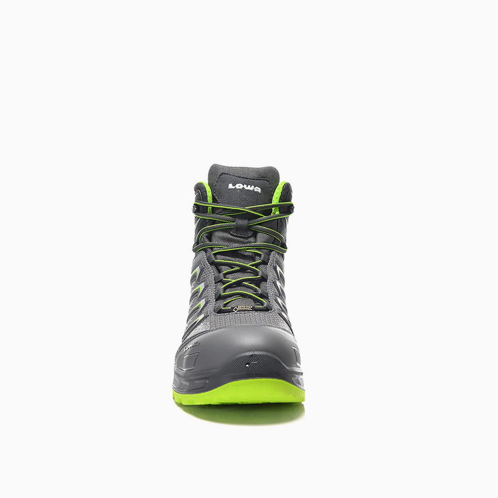 HERREN LOWA Sicherheitsschnürstiefel LARROX Work GTX grey Mid S3 CI