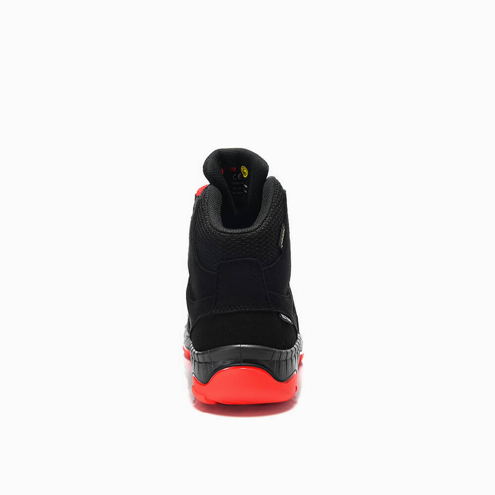 ELTEN HERREN Sicherheitsstiefel MADDOX GTX W black-red Mid ESD S3S CI