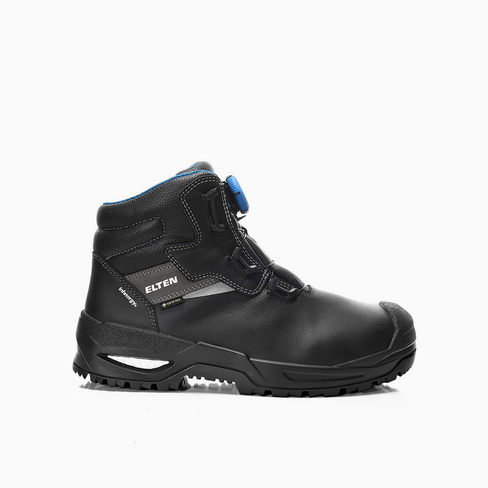 ELTEN HERREN Sicherheitsstiefel STEFANO XXSG BOA® GTX black-blue Mid ESD S3S CI