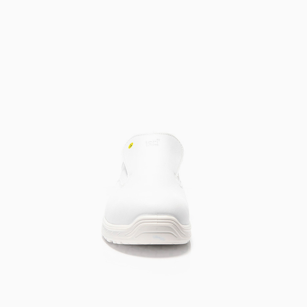 HERREN JORI Sicherheitshalbschuh jo_CLEAN Slipper white Low ESD S3S